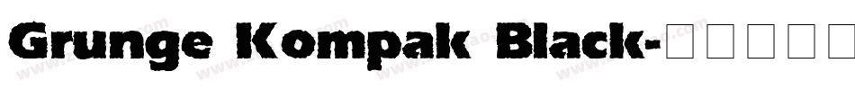 Grunge Kompak Black字体转换